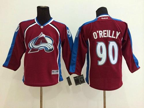 Youth Colorado Avalanche #90 Ryan O'Reilly Red Stitched NHL Jersey