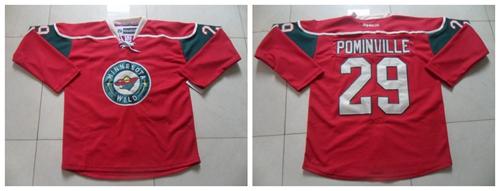 Minnesota Wild #29 Jason Pominville Red Stitched NHL Jersey Minnesota Wild #29 Jason Pominville Red Stitched NHL Jersey