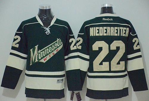 Minnesota Wild #22 Nino Niederreiter Green Stitched NHL Jersey