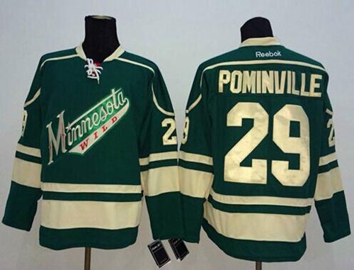 Minnesota Wild #29 Jason Pominville Green Stitched NHL Jersey