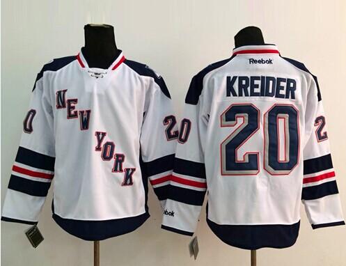 New York Rangers #20 Chris Kreider White 2014 Stadium Series Stitched NHL Jersey