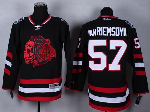 Chicago Blackhawks #57 Trevor Van Riemsdyk Black(Red Skull) 2014 Stadium Series Stitched NHL jersey