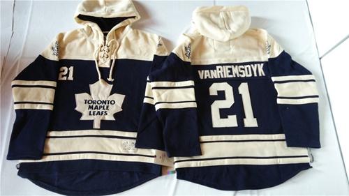 Toronto Maple Leafs #21 James Van Riemsdyk Blue Sawyer Hooded Sweatshirt Stitched NHL Jersey
