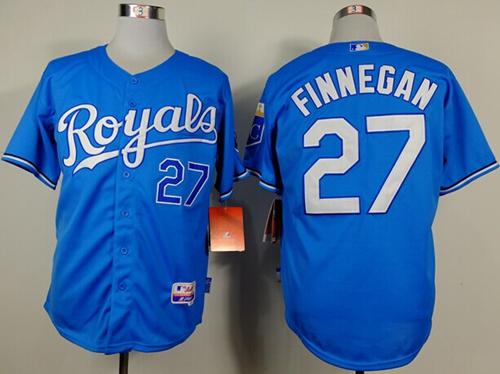 Kansas City Royals #27 Brandon Finnegan Light Blue Alternate Cool Base Stitched Baseball Jersey