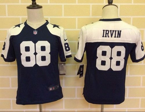 Youth Nike Cowboys #88 Michael Irvin Navy Blue Thanksgiving NFL Jerseys