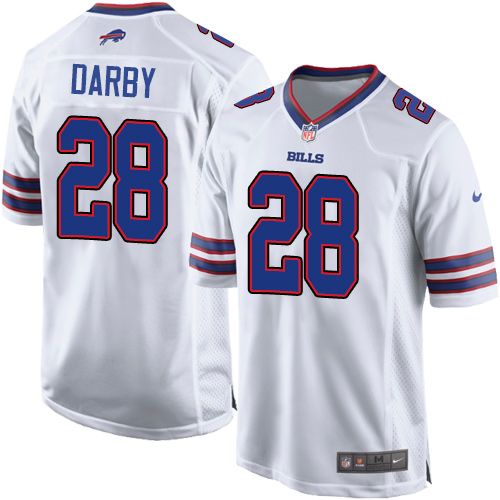 Youth Nike Bills #28 Ronald Darby White Stitched NFL Jersey