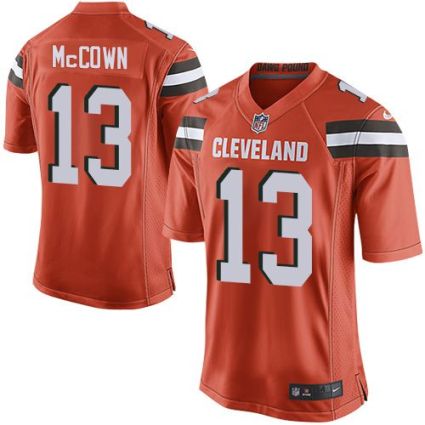 Youth Nike Browns #13 Josh McCown Orange Alternate Stitched NFL Jerseys