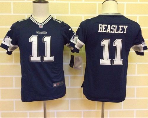 Youth Nike Cowboys #11 Cole Beasley Navy Blue Team Color Stitched NFL Jerseys