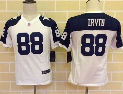Youth Nike Cowboys #88 Michael Irvin White Thanksgiving NFL Jerseys