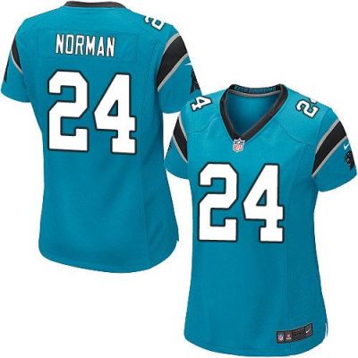 Women's Nike Panthers #24 Josh Norman Blue Alternate Stitched NFL Jerseys