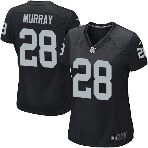 Women's Nike Raiders #28 Latavius Murray Black Team Color NFL Jerseys