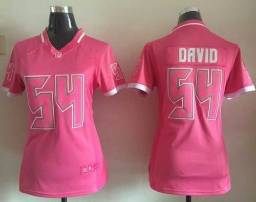 Women's Nike Buccaneers #54 Lavonte David Pink Stitched NFL Jerseys
