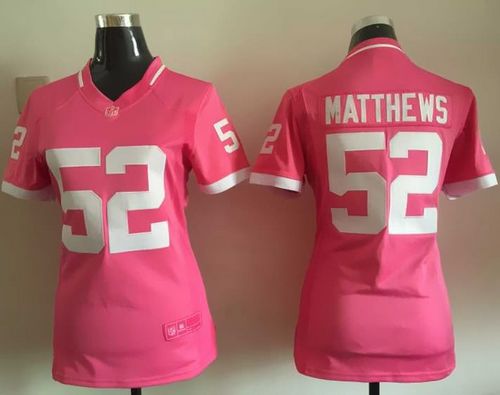 Women's Nike Packers #52 Clay Matthews Pink Stitched NFL Jerseys