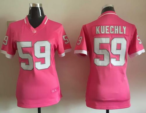 Women's Nike Panthers #59 Luke Kuechly Pink Stitched NFL Jerseys