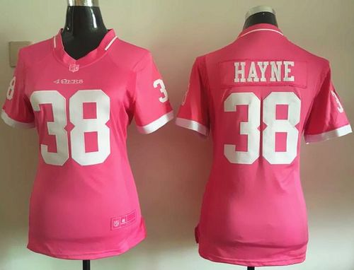Women's Nike 49ers #38 Jarryd Hayne Pink Stitched NFL Jerseys