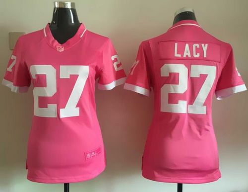 Women's Nike Packers #27 Eddie Lacy Pink Stitched NFL Jerseys