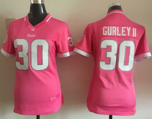 Women's Nike Rams #30 Todd Gurley Pink Stitched NFL Jerseys