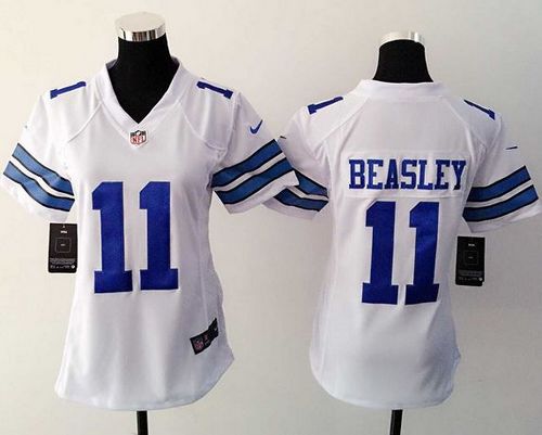Women's Nike Cowboys #11 Cole Beasley White Stitched NFL Jerseys