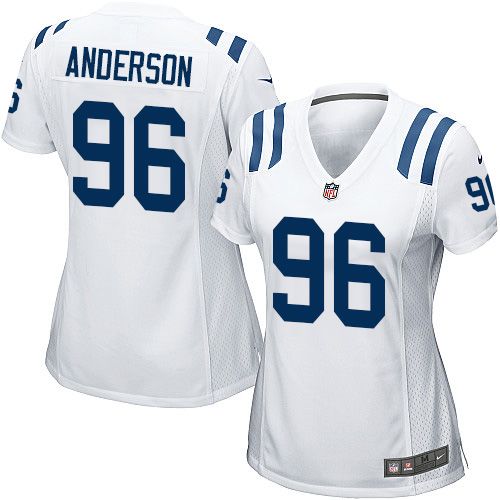 Women's Nike Colts #96 Henry Anderson White Stitched NFL Jerseys