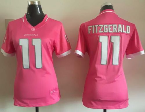 Women's Nike Cardinals #11 Larry Fitzgerald Pink Stitched NFL Jerseys