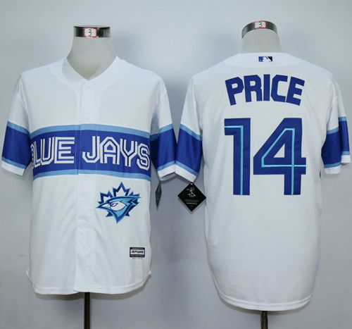 Blue Jays #14 David Price White Exclusive New Cool Base Stitched Baseball Jersey
