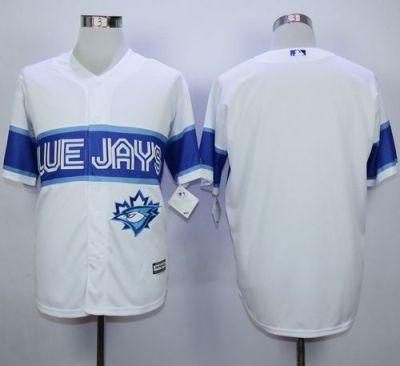 Blue Jays Blank White Exclusive New Cool Base Stitched Baseball Jersey