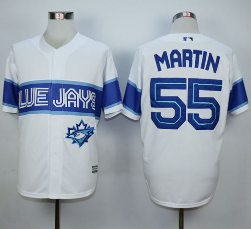 Blue Jays #55 Russell Martin White Exclusive New Cool Base Stitched Baseball Jersey