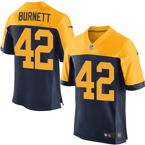 Nike Packers #42 Morgan Burnett Navy Blue Alternate Men's NFL Elite Jerseys