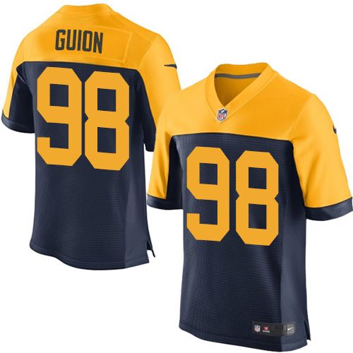 Nike Packers #98 Letroy Guion Navy Blue Alternate Men's Stitched NFL Elite Jersey