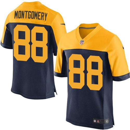Nike Packers #88 Ty Montgomery Navy Blue Alternate Men's Stitched NFL Elite Jersey