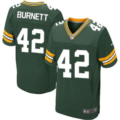 Nike Packers #42 Morgan Burnett Green Team Color Men's NFL Elite Jerseys