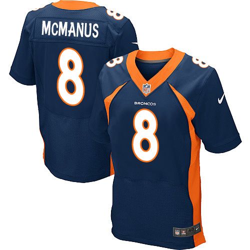Nike Broncos #8 Brandon McManus Navy Blue Alternate Men's NFL Elite Jersey