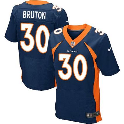Nike Broncos #30 David Bruton Navy Blue Alternate Men's Stitched NFL Elite Jersey