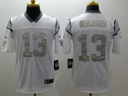 Nike Panthers #13 Kelvin Benjamin White Men's Stitched NFL Jerseys