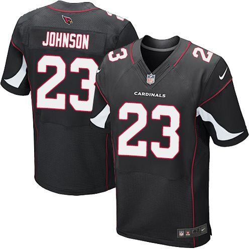 Nike Cardinals #23 Chris Johnson Black Alternate Men's Stitched NFL Elite Jerseys