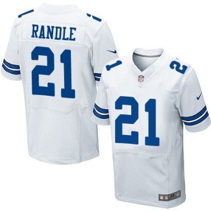 Nike Cowboys #21 Joseph Randle White Men's Stitched NFL Elite Jerseys