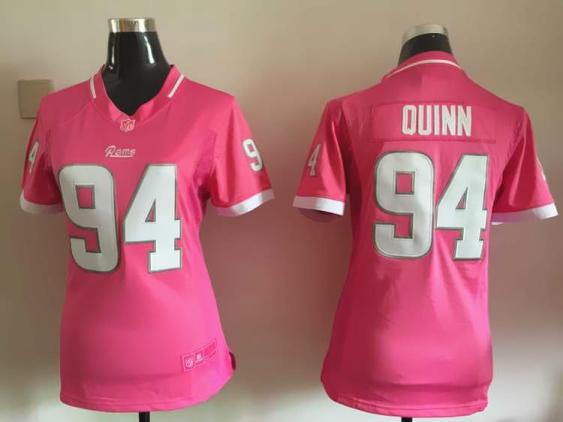 Women's Nike Rams #94 Robert Quinn 2015 Pink Bubble Gum NFL Jersey