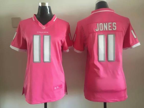 Women's Nike Atlanta Falcons #11 Julio Jones 2015 Pink Bubble Gum NFL Jersey