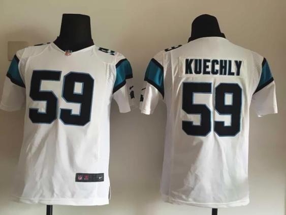Youth Nike Carolina Panthers 59 Luke Kuechly White NFL Jerseys