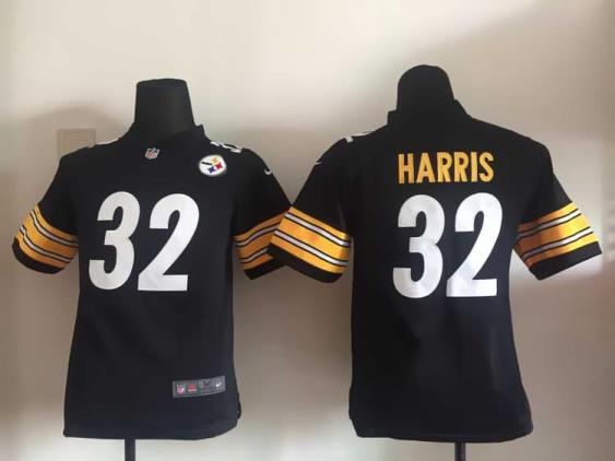 Youth Nike Pittsburgh Steelers 32 Franco Harris Black Stitched NFL Jersey