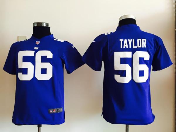 YouthNike Giants #56 Lawrence Taylor Royal Blue Team Color Stitched NFL Jersey