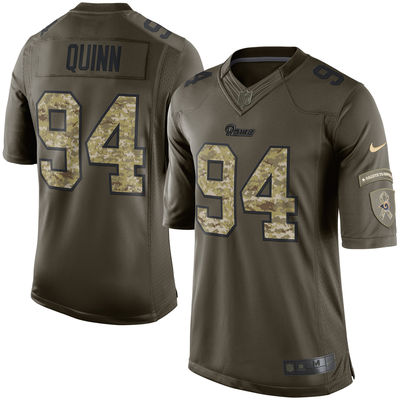 Nike St. Louis Rams #94 Robert Quinn Green Salute To Service Limited NFL Jersey
