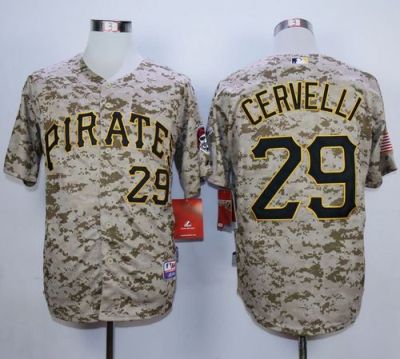 Pirates #29 Francisco Cervelli Camo Alternate Cool Base Stitched Baseball Jersey