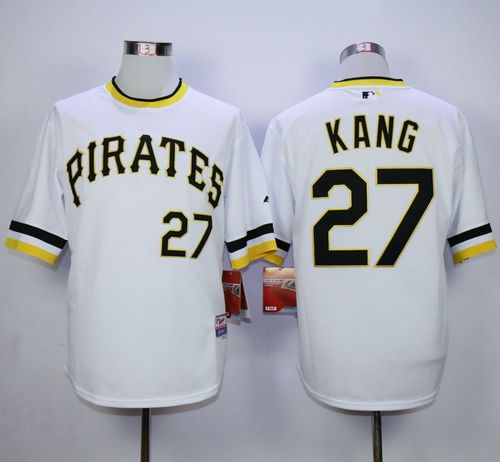 Pirates #27 Jung-ho Kang White Alternate 2 Cool Base Stitched Baseball Jersey