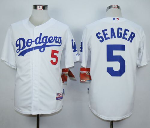 Dodgers #5 Corey Seager White Cool Base Stitched Baseball Jersey Dodgers #5 Corey Seager White Cool Base Stitched Baseball Jersey