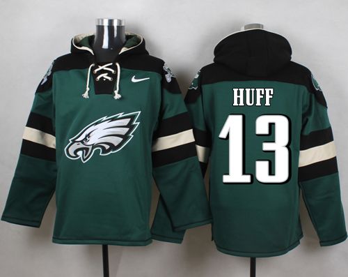 Nike Philadelphia Eagles #13 Josh Huff Midnight Green Player Pullover NFL Hoodie