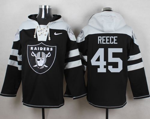 Nike Oakland Raiders #45 Marcel Reece Black Player Pullover NFL Hoodie