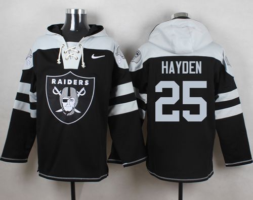Nike Oakland Raiders #25 D.J. Hayden Black Player Pullover NFL Hoodie