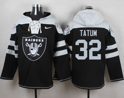 Nike Oakland Raiders #32 Jack Tatum Black Player Pullover NFL Hoodie