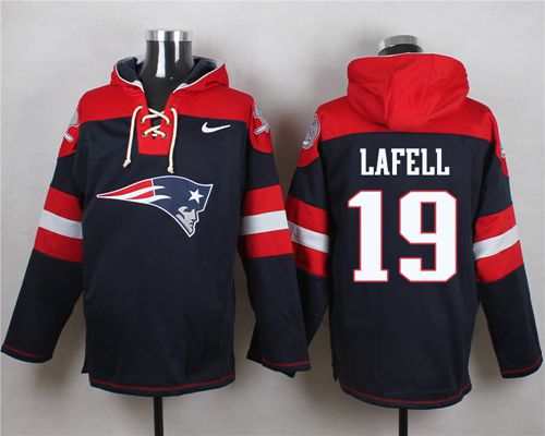 Nike New England Patriots #19 Brandon LaFell Navy Blue Player Pullover NFL Hoodie